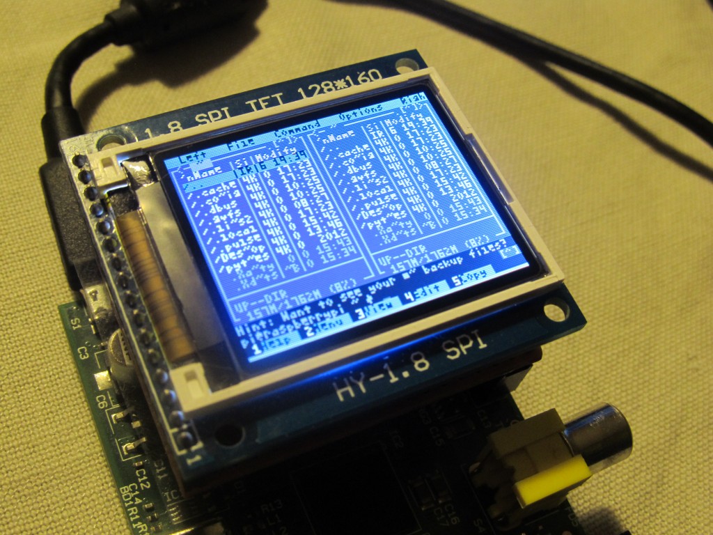 1.8″ TFT LCD display on Raspberry Pi