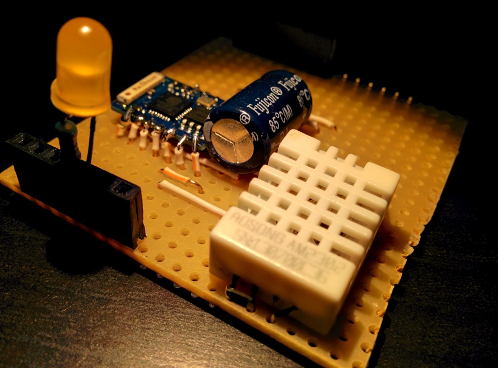 ESP8266 powered web server + LED control + DHT22 temperature/humidity sensor reading ESP8266 powered web server + LED control + DHT22 temperature/humidity sensor reading