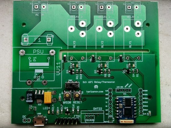 [OBSOLETE] Three Channel WiFi Relay / Thermostat Board – Martin's ...