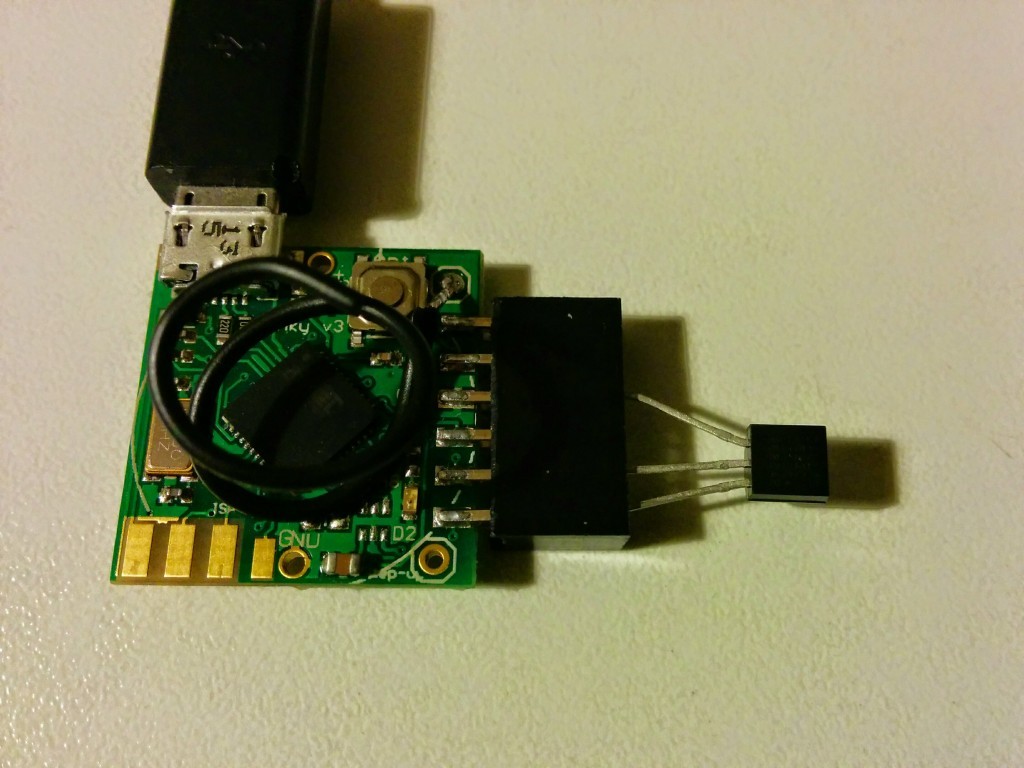 DS18B20 with no external pull-up