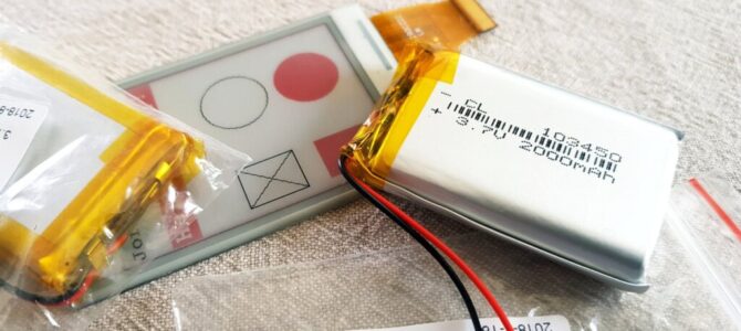LiPo batteries for an upcoming ESP32 e-paper display project