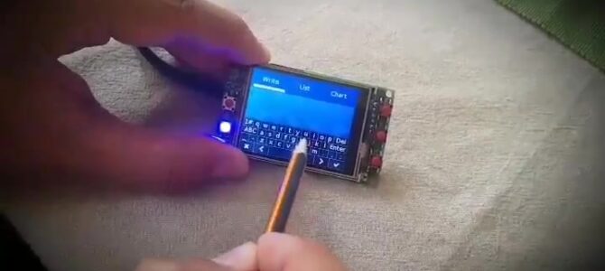 Touch driver for the ESP32 GUI