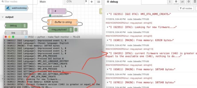 ESP32 serial log messages to MQTT