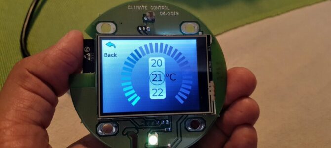 PCB for ESP32 based smart thermostat controller project