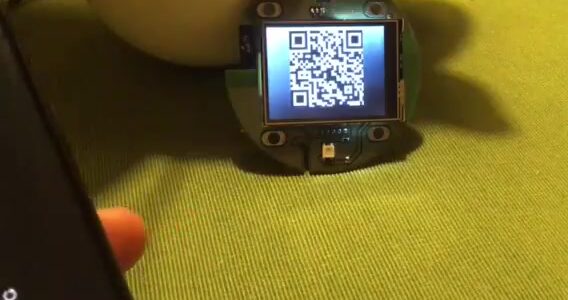 ESP32 generated QR code with AP credentials