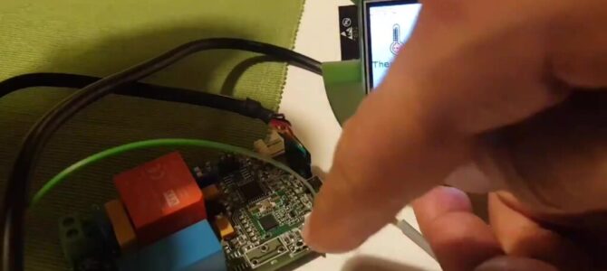 Pairing a and controlling with a touch GUI a 433Mhz