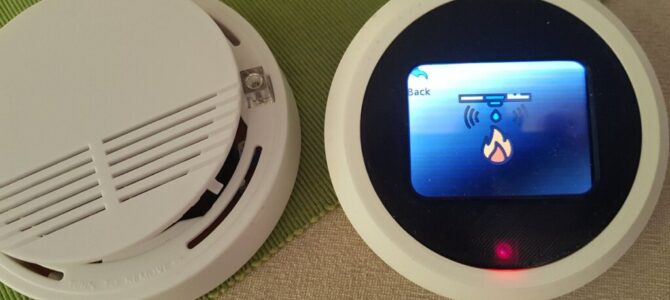 ESP32 gateway with a wireless 433Mhz fire alarm