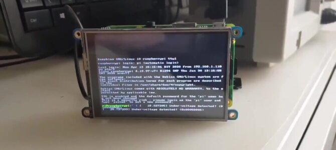 3.5″ PiTFT as security camera monitor