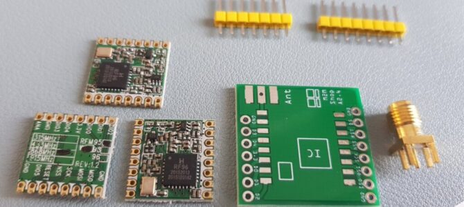 RFM95 LoRaWAN modules to experiment with IoT