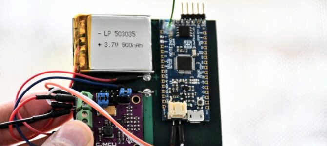 LoRaWAN node with a solar harvesting module