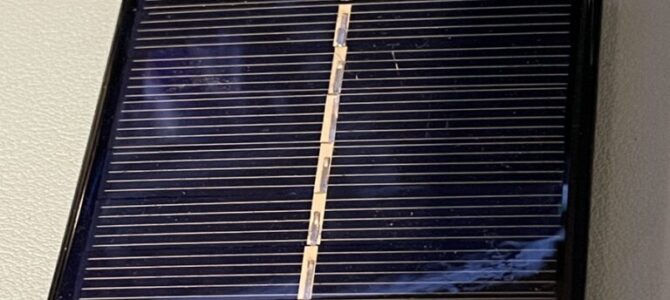 The solar cell is effectively a diode