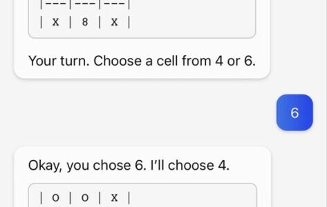 Bing’s AI says our Tic Tac Toe game is a tie