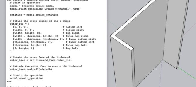 U-channel object