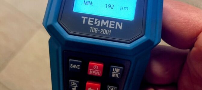 Paint thickness meter and a full repaint job