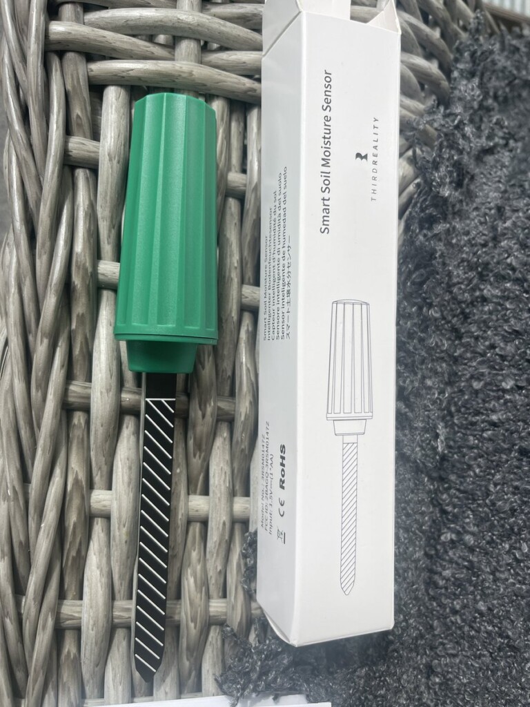 Third Reality Zigbee soil moisture sensor next to its box