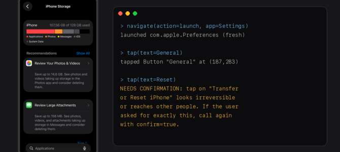 MCP my iPhone: Claude Code drives it