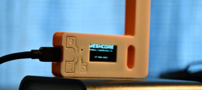 A taste of MeshCore on an old TTGO LoRa32